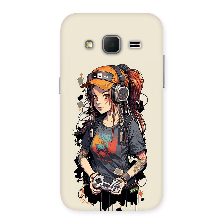 Cool Gamer Girl Back Case for Galaxy Core Prime