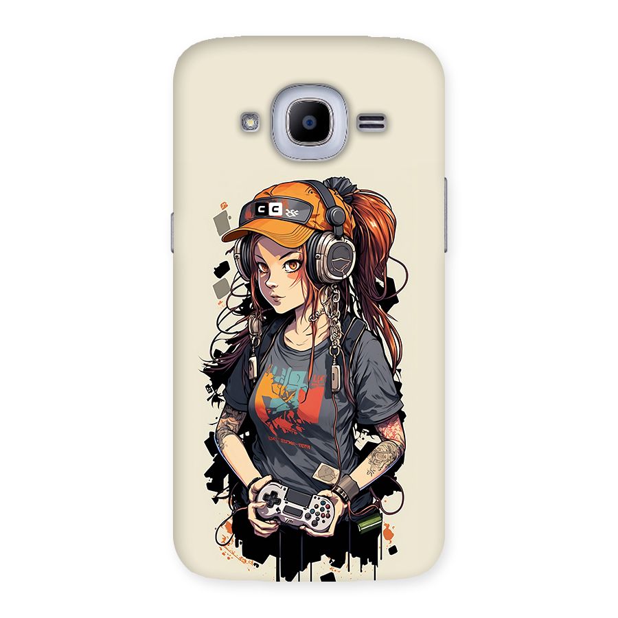 Cool Gamer Girl Back Case for Galaxy J2 2016
