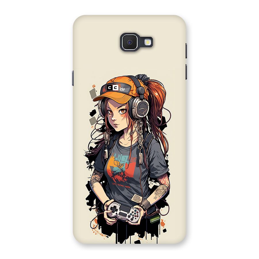 Cool Gamer Girl Back Case for Galaxy J7 Prime