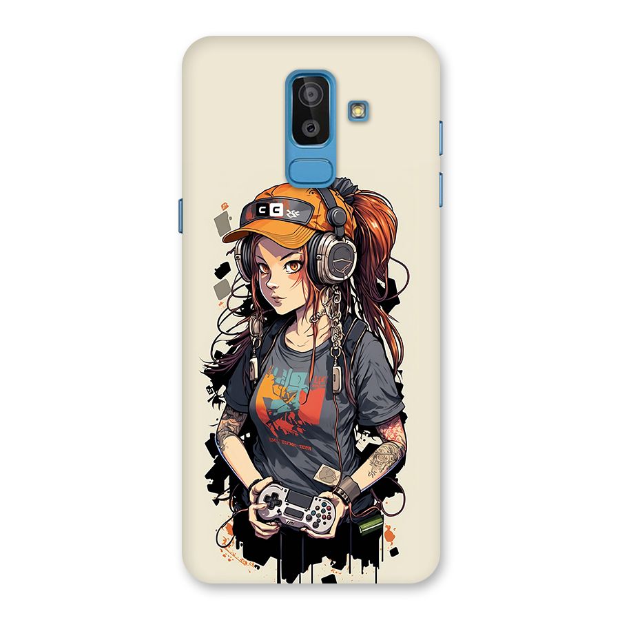 Cool Gamer Girl Back Case for Galaxy J8