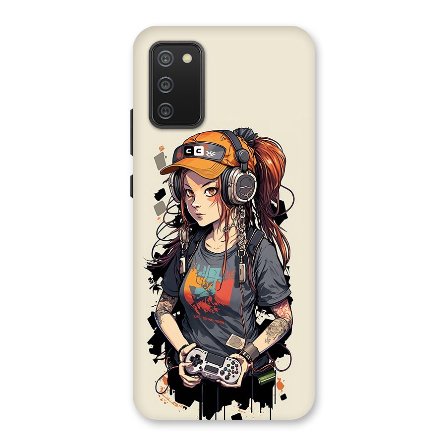 Cool Gamer Girl Back Case for Galaxy M02s