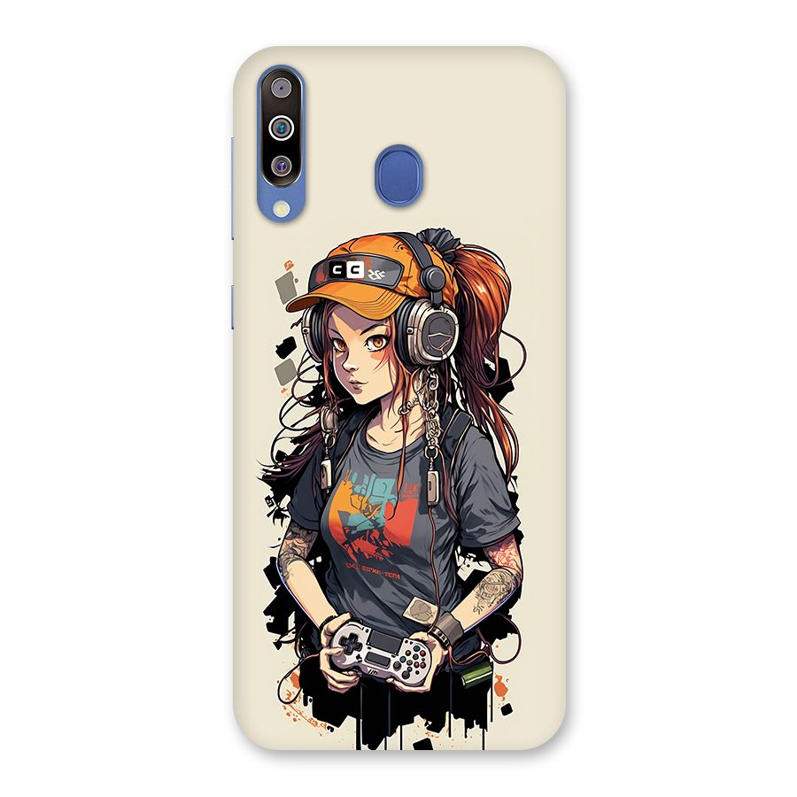 Cool Gamer Girl Back Case for Galaxy M30