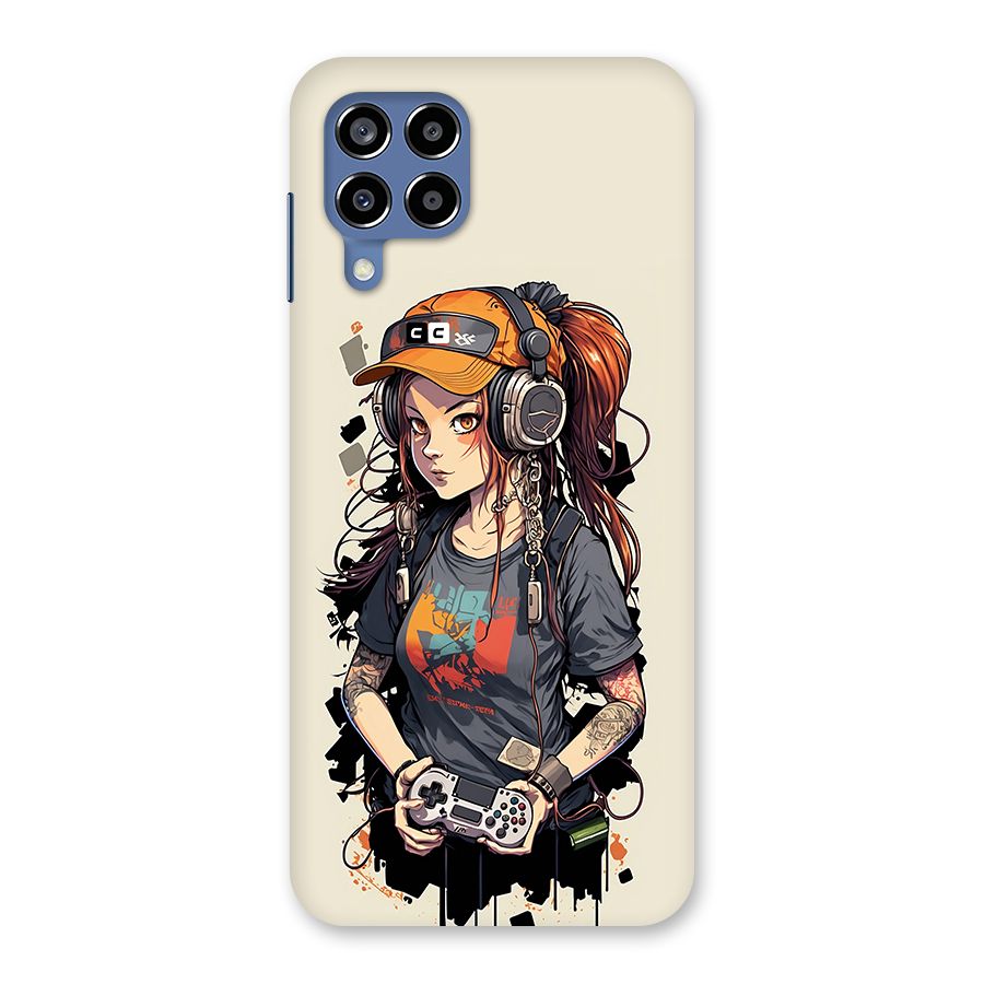 Cool Gamer Girl Back Case for Galaxy M53 5G
