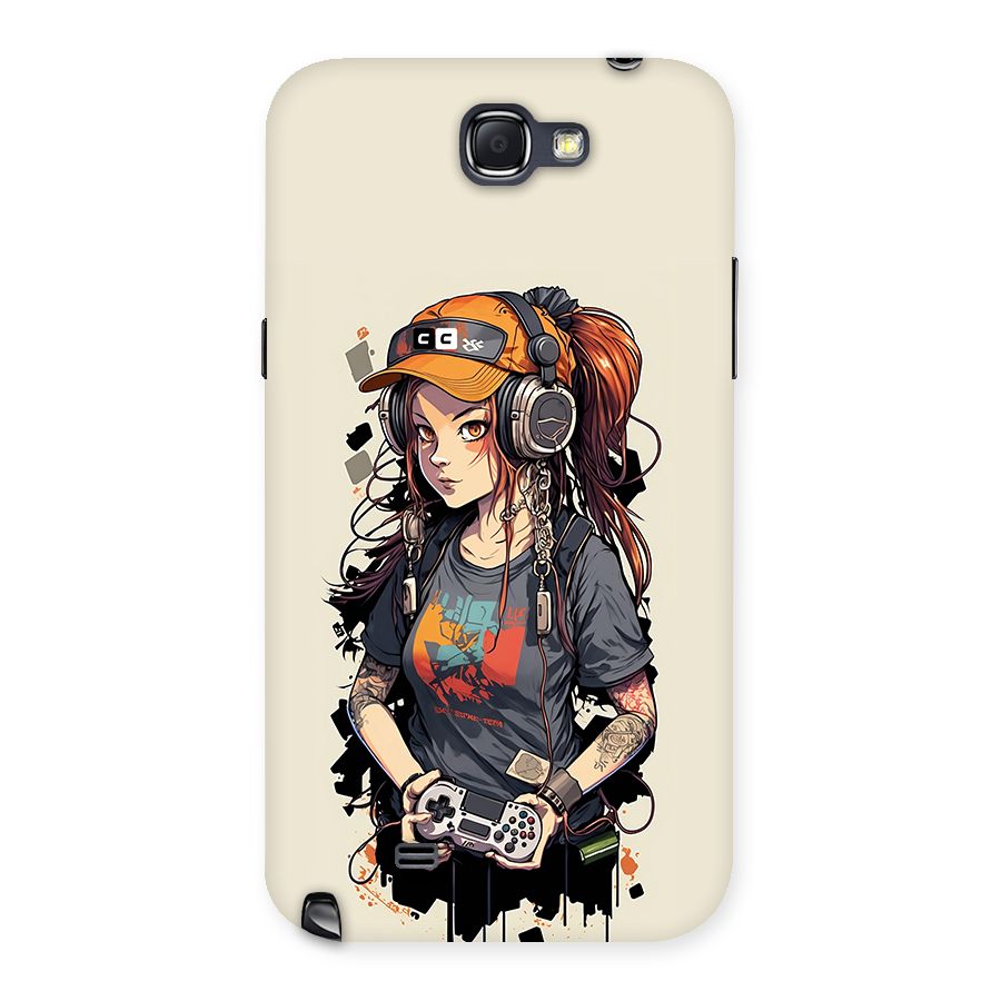 Cool Gamer Girl Back Case for Galaxy Note 2
