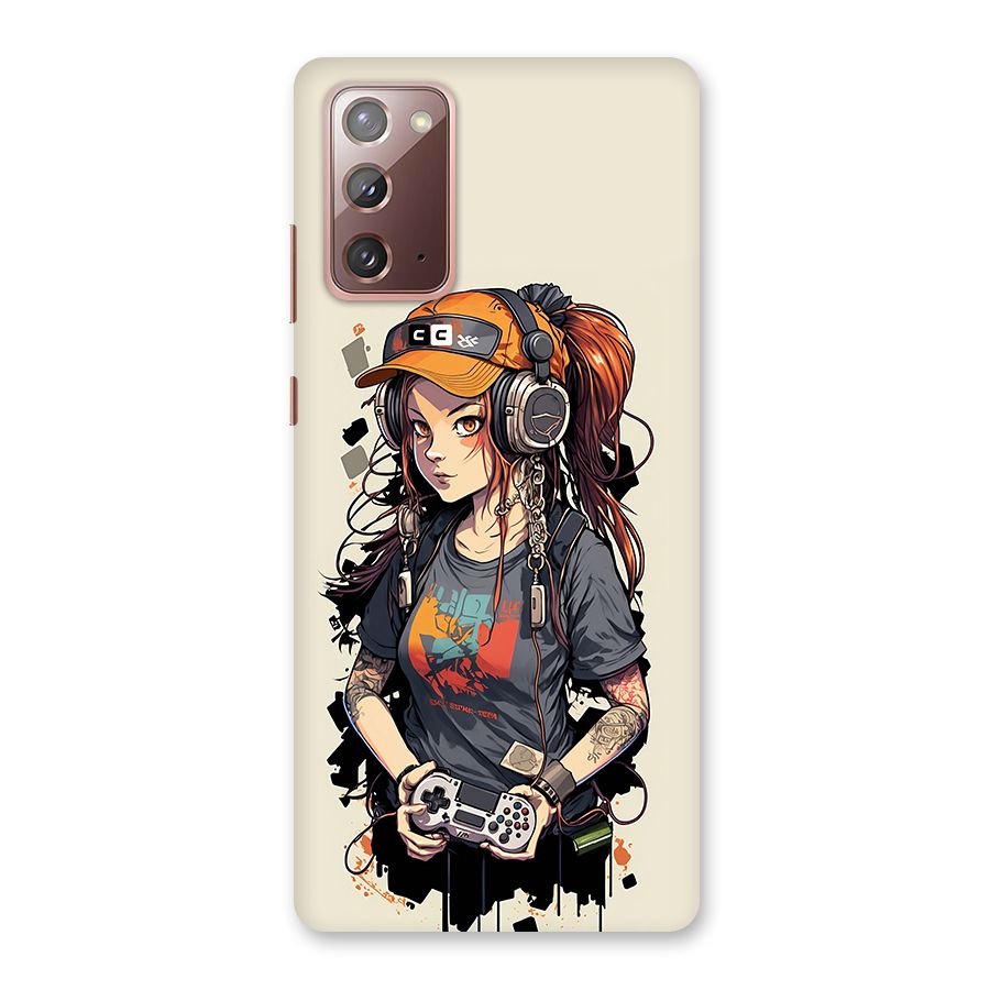 Cool Gamer Girl Back Case for Galaxy Note 20