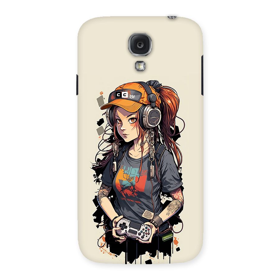 Cool Gamer Girl Back Case for Galaxy S4