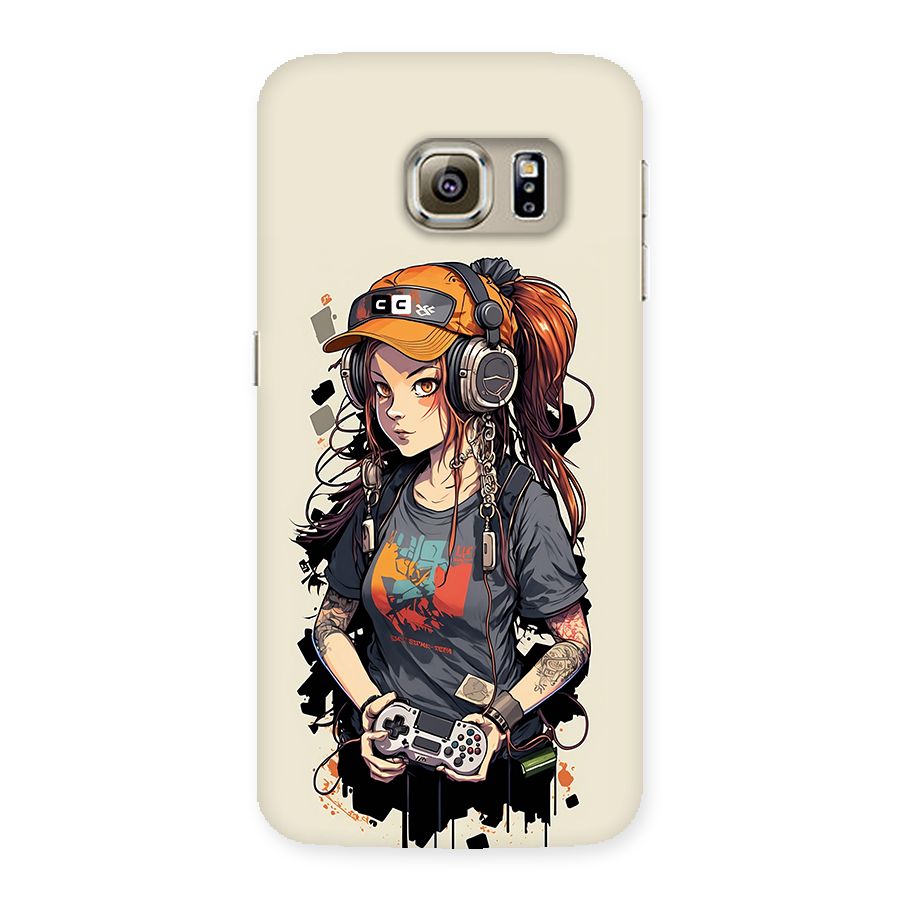 Cool Gamer Girl Back Case for Galaxy S6 edge