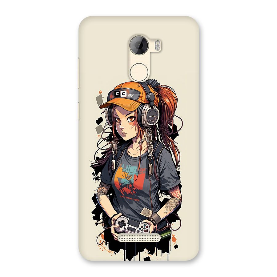Cool Gamer Girl Back Case for Gionee A1 LIte