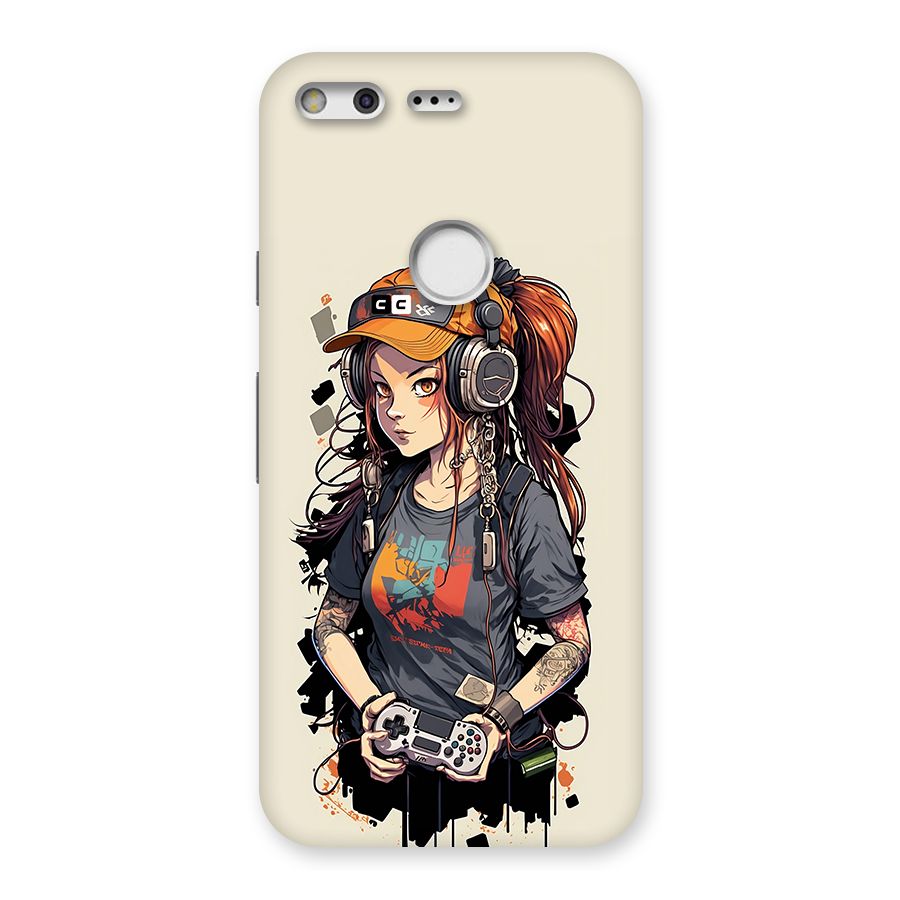 Cool Gamer Girl Back Case for Google Pixel