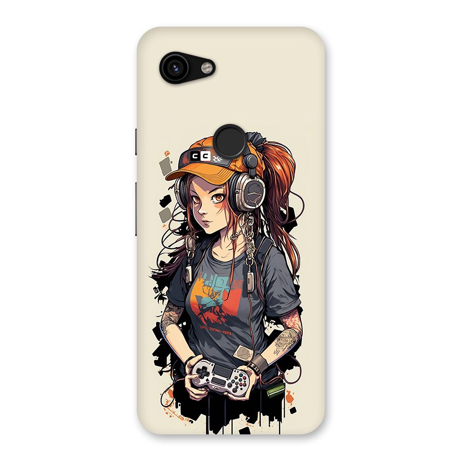 Cool Gamer Girl Back Case for Google Pixel 3a