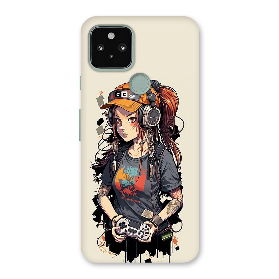 Cool Gamer Girl Back Case for Google Pixel 5