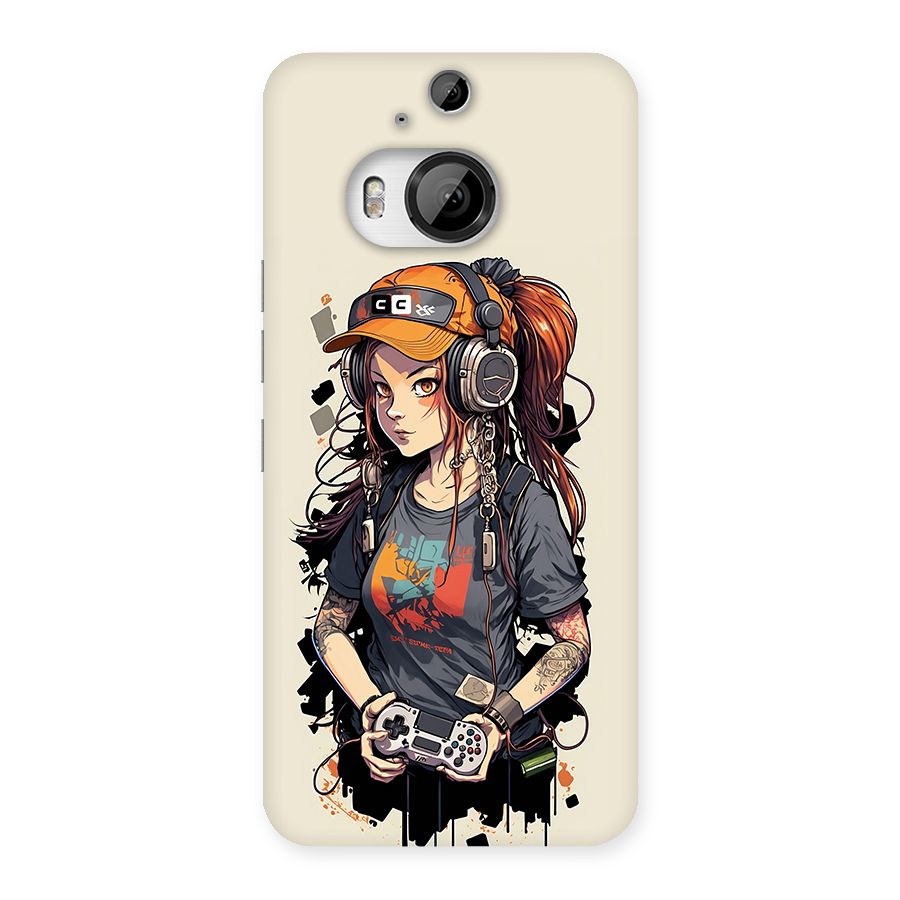 Cool Gamer Girl Back Case for HTC One M9 Plus
