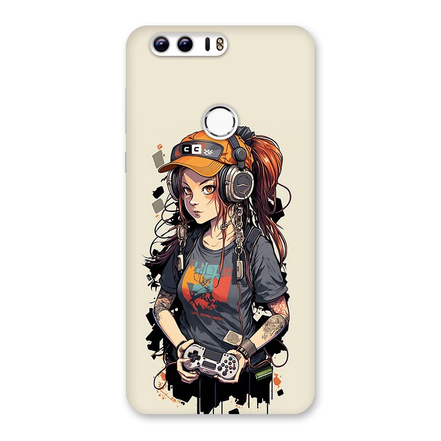 Cool Gamer Girl Back Case for Honor 8
