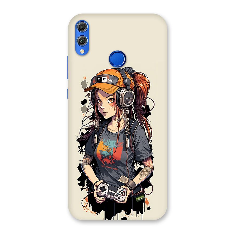Cool Gamer Girl Back Case for Honor 8X