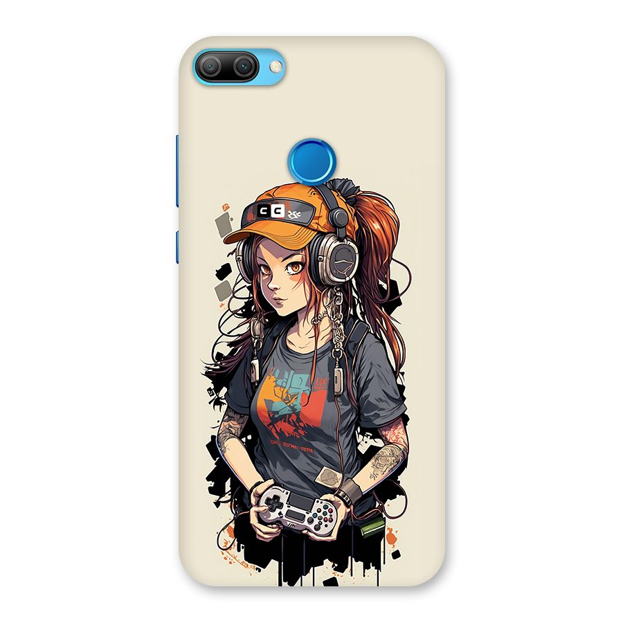 Cool Gamer Girl Back Case for Honor 9N