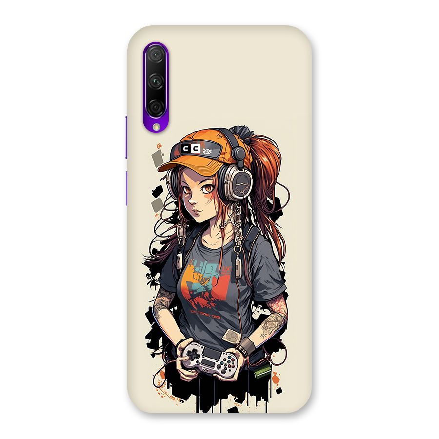 Cool Gamer Girl Back Case for Honor 9X Pro