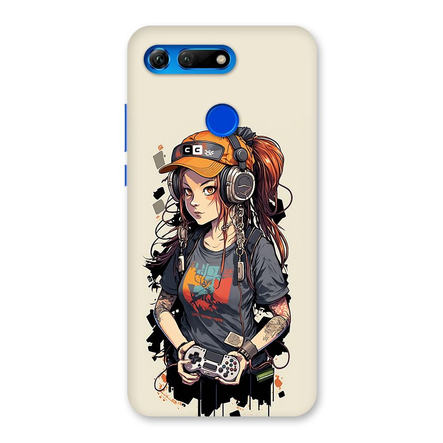 Cool Gamer Girl Back Case for Honor View 20