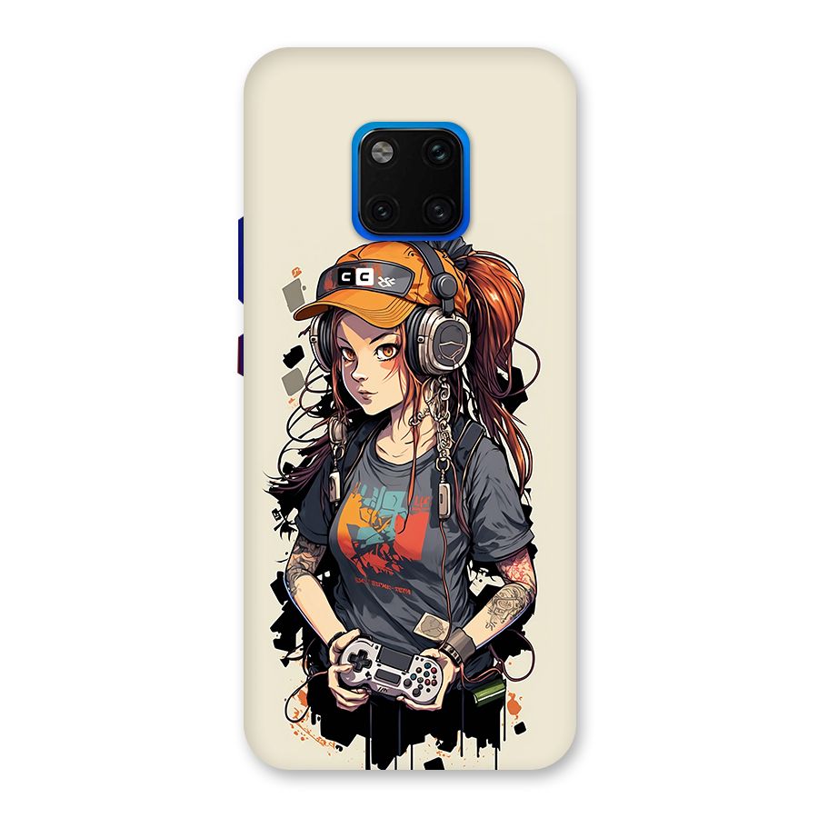 Cool Gamer Girl Back Case for Huawei Mate 20 Pro