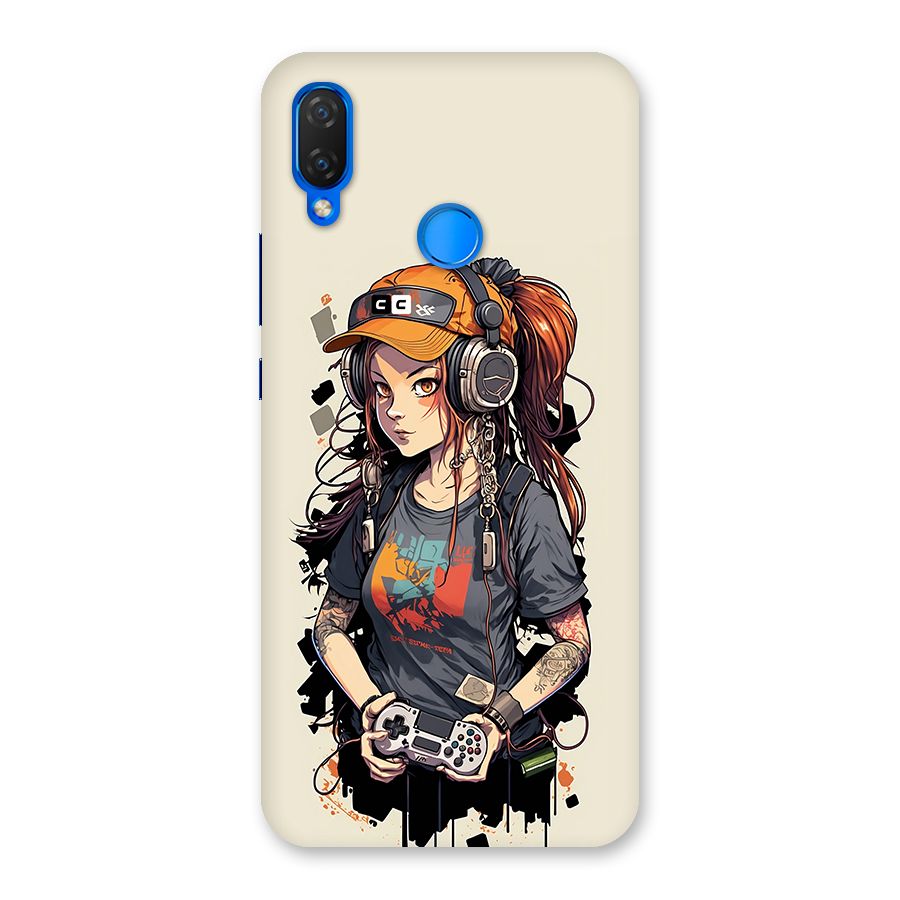 Cool Gamer Girl Back Case for Huawei P Smart+