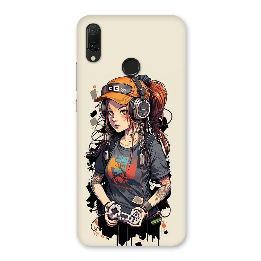 Cool Gamer Girl Back Case for Huawei Y9 (2019)