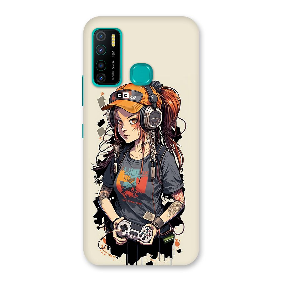 Cool Gamer Girl Back Case for Infinix Hot 9 Pro