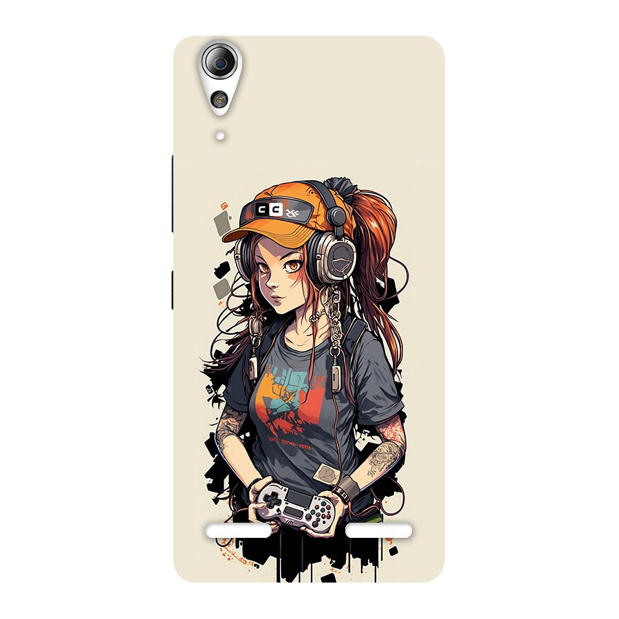 Cool Gamer Girl Back Case for Lenovo A6000
