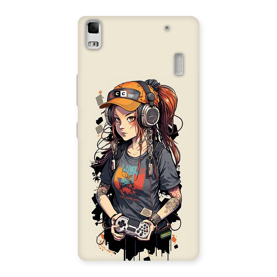 Cool Gamer Girl Back Case for Lenovo K3 Note