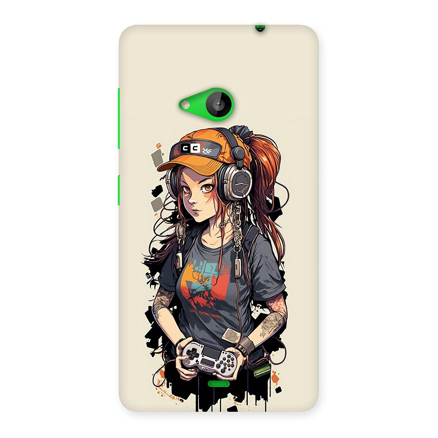 Cool Gamer Girl Back Case for Lumia 535