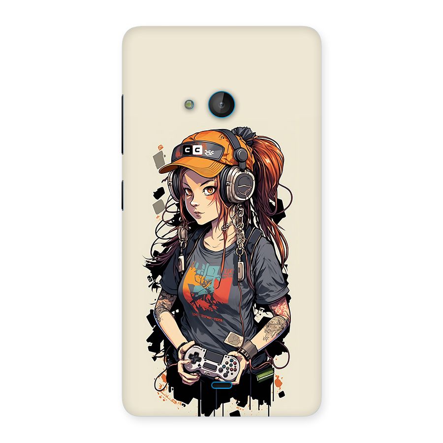 Cool Gamer Girl Back Case for Lumia 540