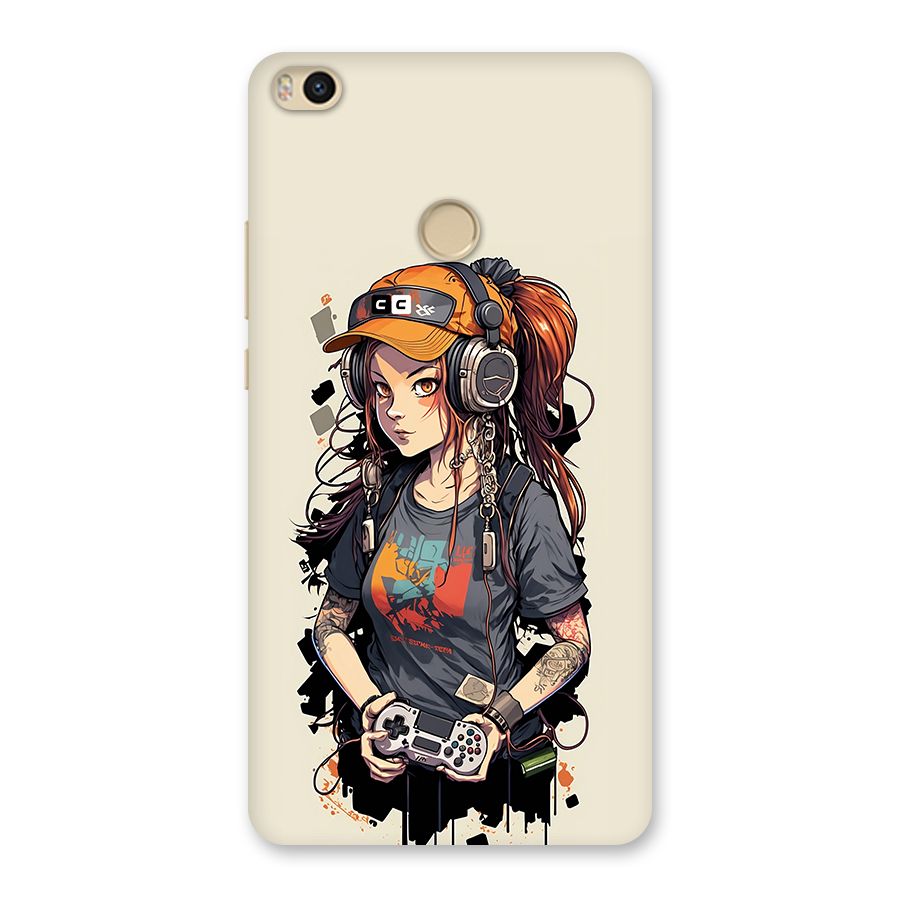 Cool Gamer Girl Back Case for Mi Max 2