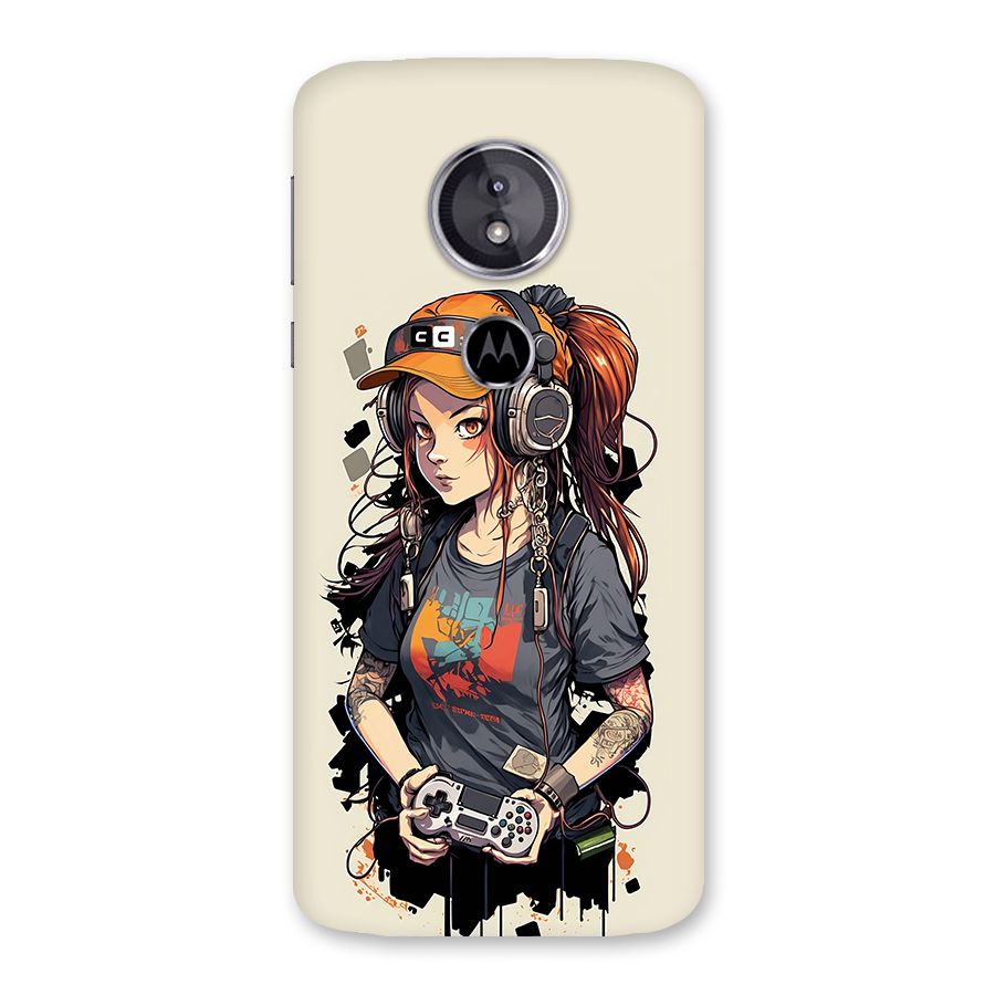 Cool Gamer Girl Back Case for Moto E5