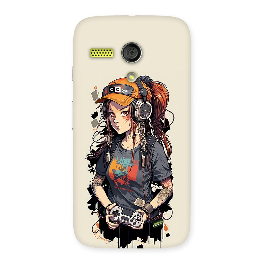 Cool Gamer Girl Back Case for Moto G