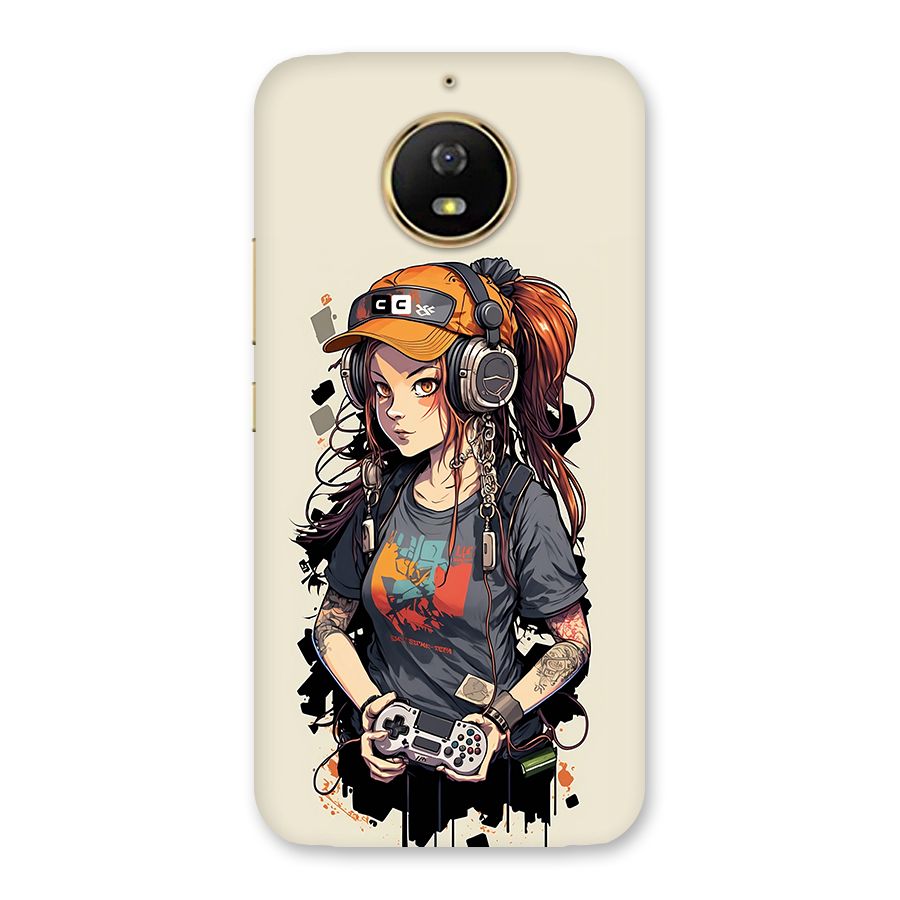Cool Gamer Girl Back Case for Moto G5s