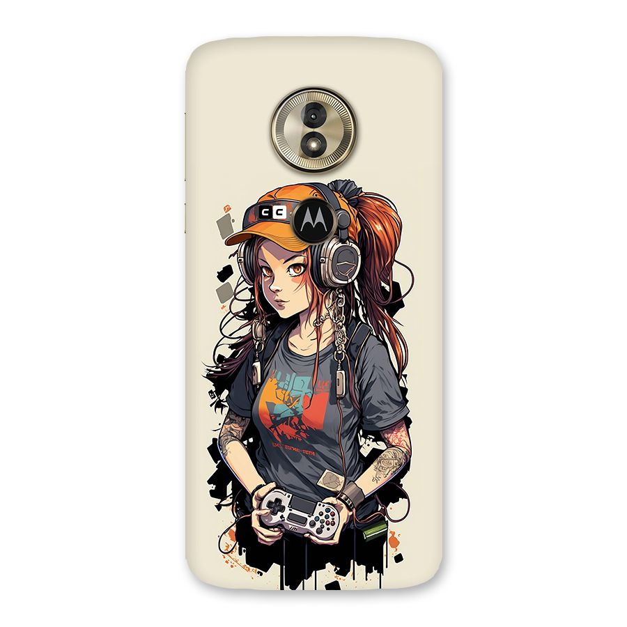 Cool Gamer Girl Back Case for Moto G6 Play