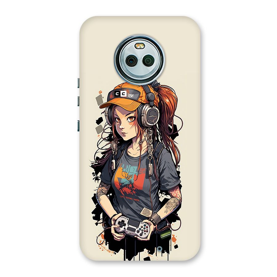 Cool Gamer Girl Back Case for Moto X4
