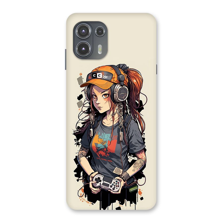 Cool Gamer Girl Back Case for Motorola Edge 20 Fusion