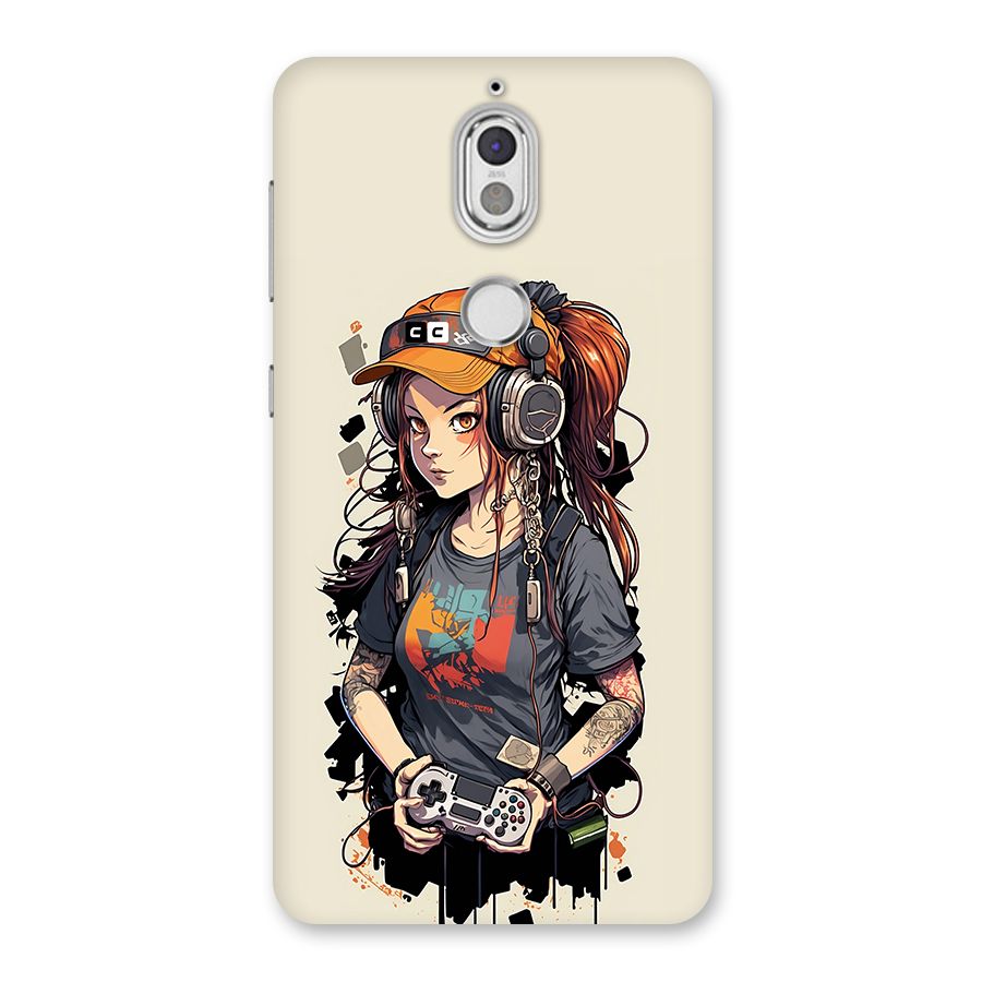 Cool Gamer Girl Back Case for Nokia 7