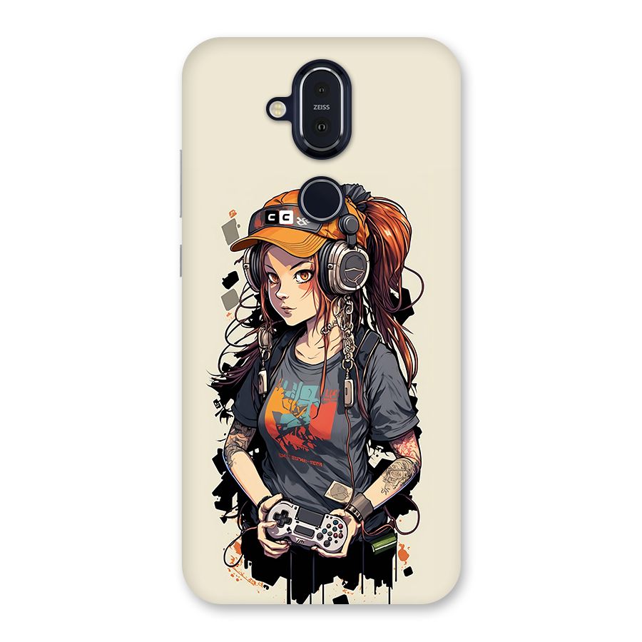 Cool Gamer Girl Back Case for Nokia 8.1