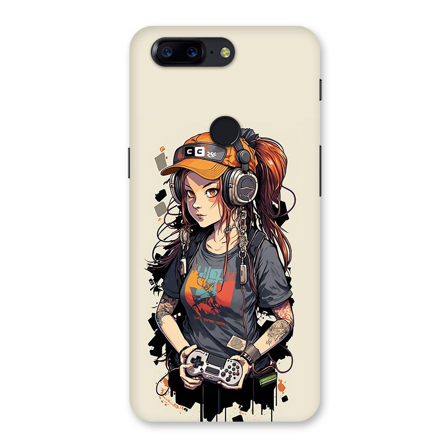 Cool Gamer Girl Back Case for OnePlus 5T