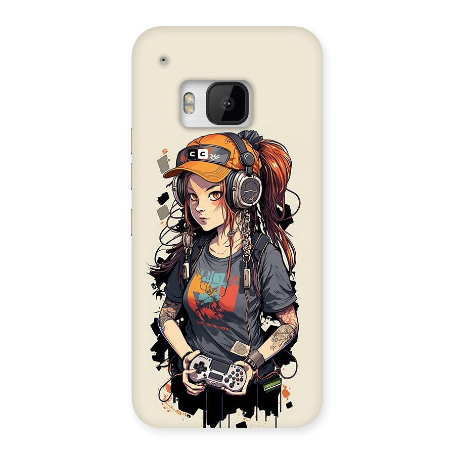 Cool Gamer Girl Back Case for One M9