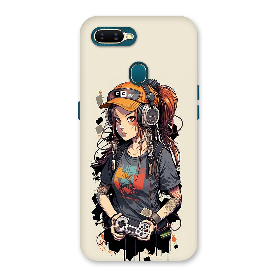 Cool Gamer Girl Back Case for Oppo A12s