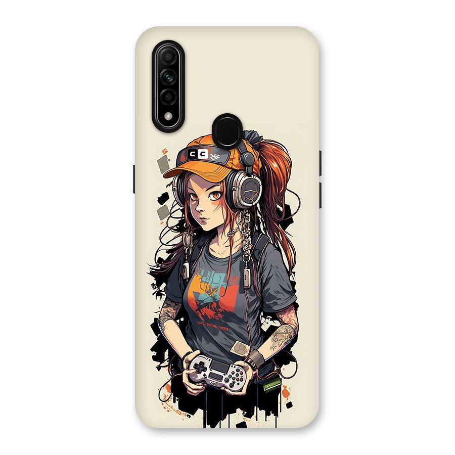Cool Gamer Girl Back Case for Oppo A31