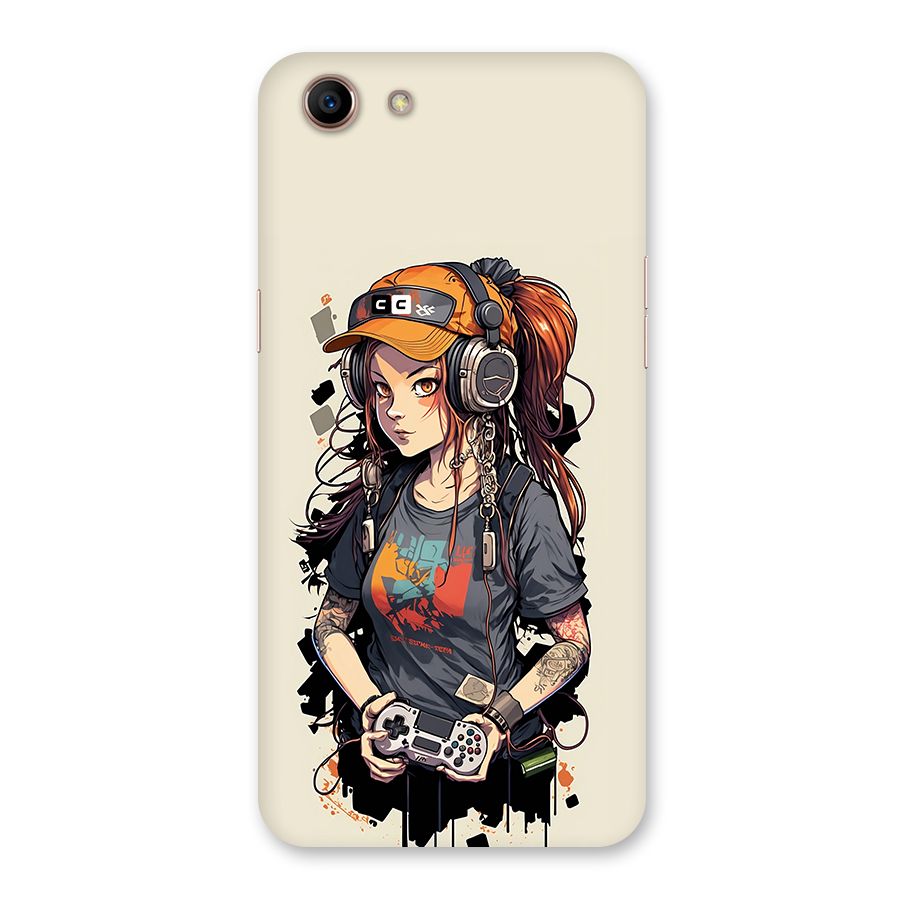 Cool Gamer Girl Back Case for Oppo A83 (2018)