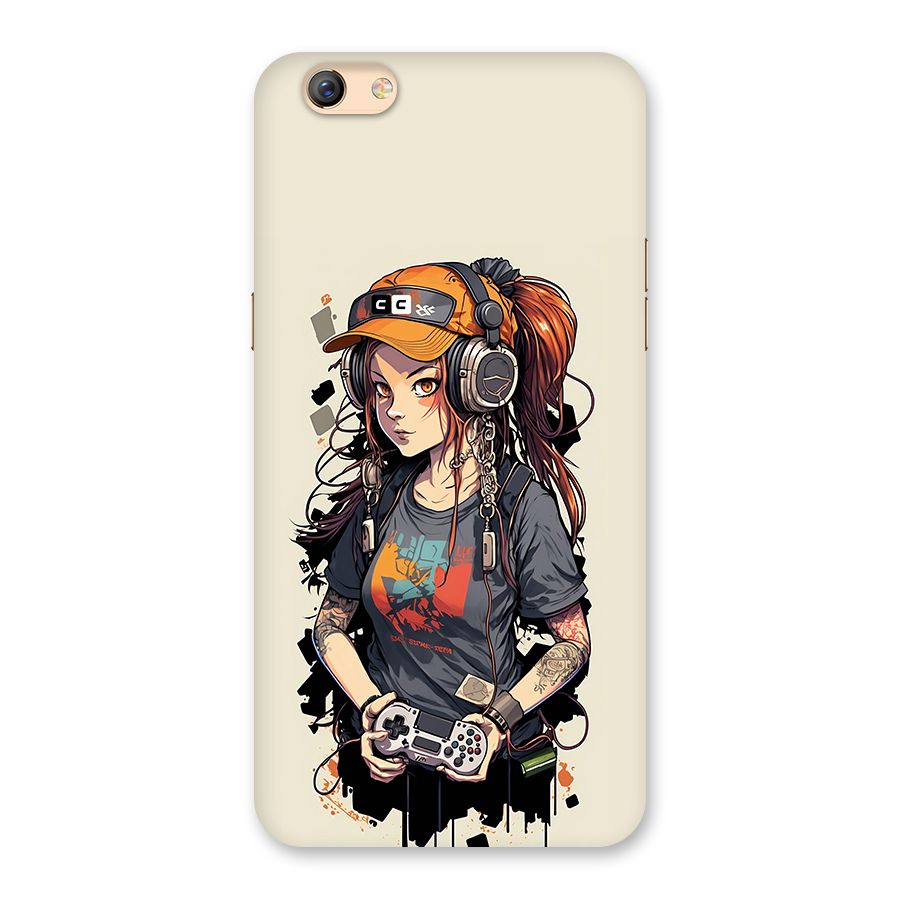 Cool Gamer Girl Back Case for Oppo F3 Plus