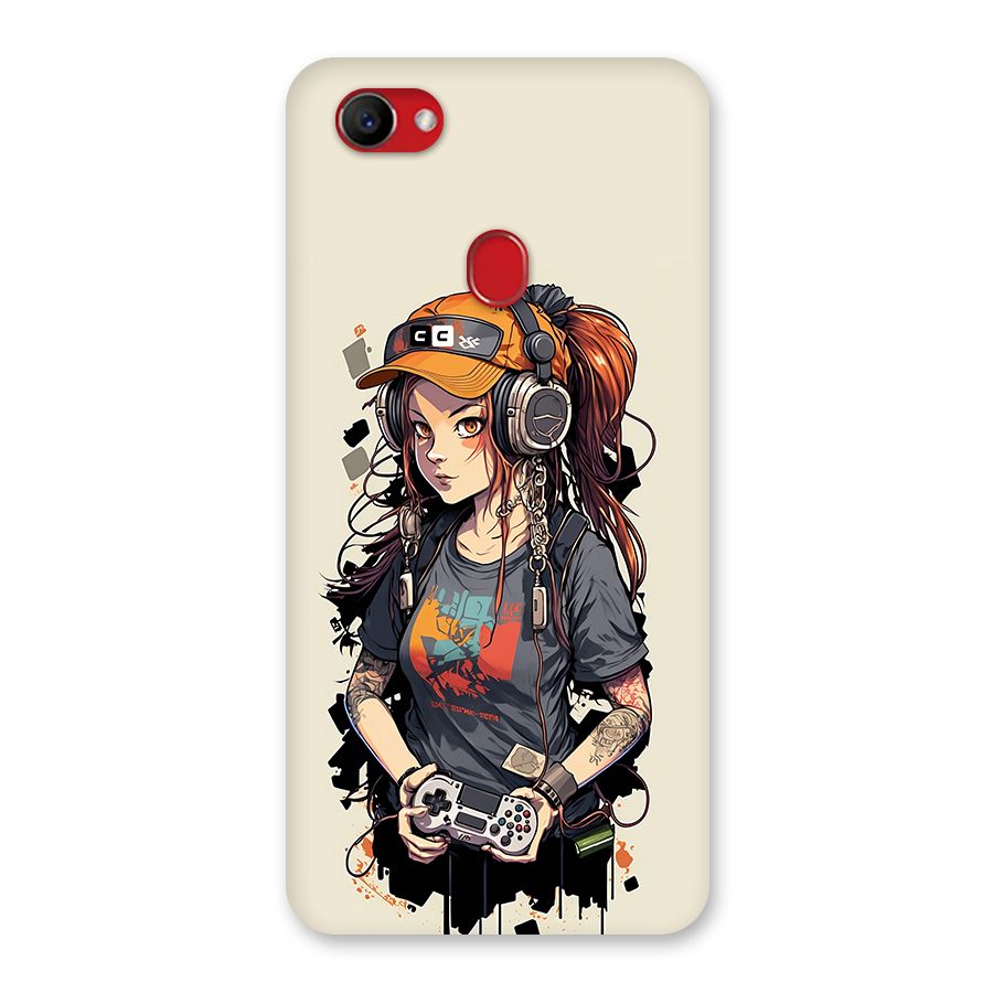 Cool Gamer Girl Back Case for Oppo F7