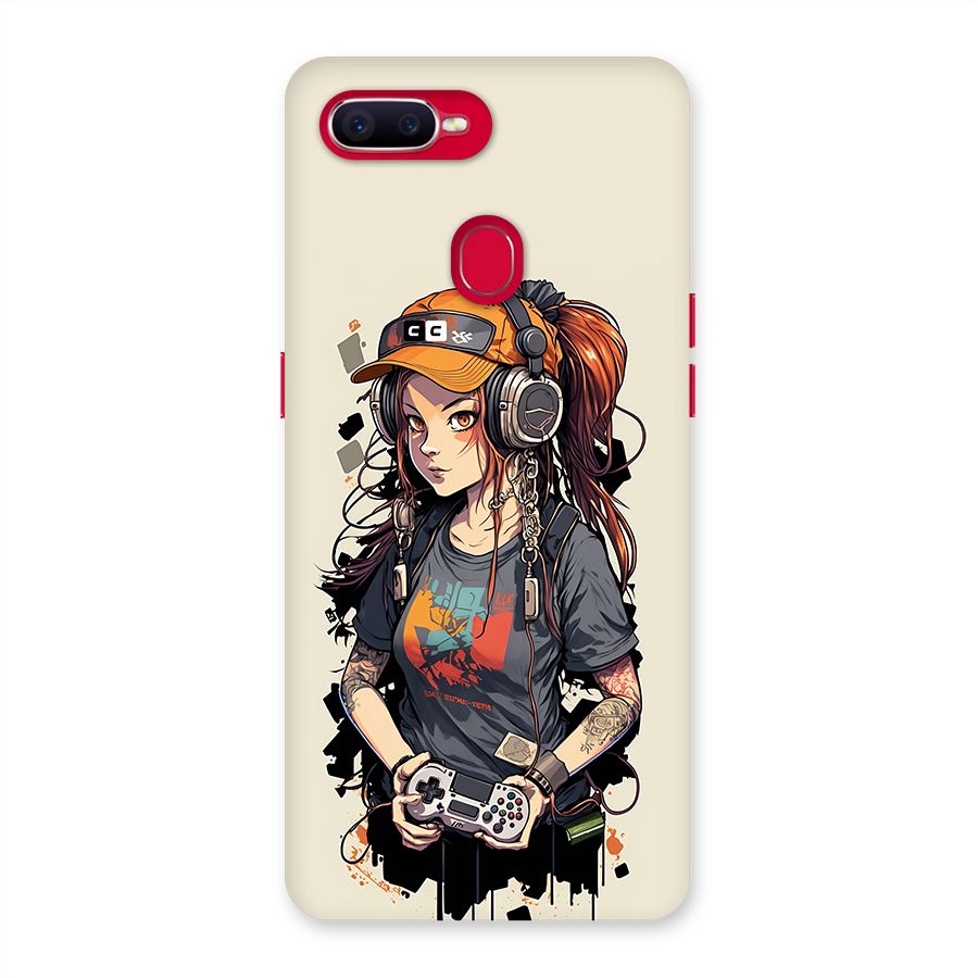 Cool Gamer Girl Back Case for Oppo F9 Pro