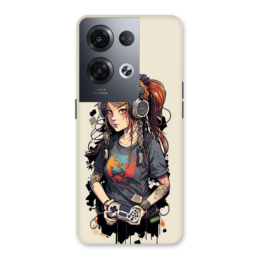 Cool Gamer Girl Back Case for Oppo Reno8 Pro 5G