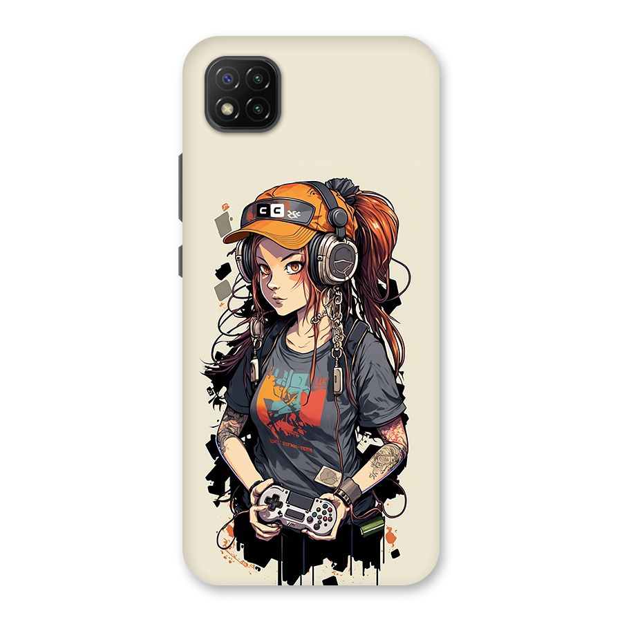 Cool Gamer Girl Back Case for Poco C3