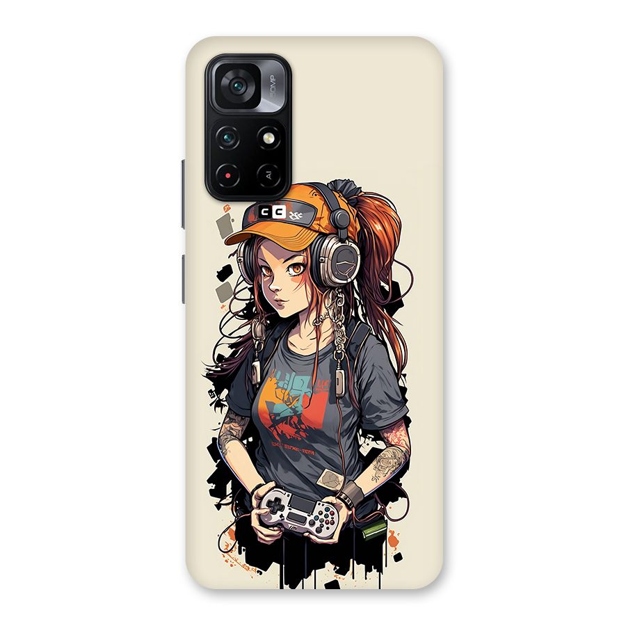 Cool Gamer Girl Back Case for Poco M4 Pro 5G