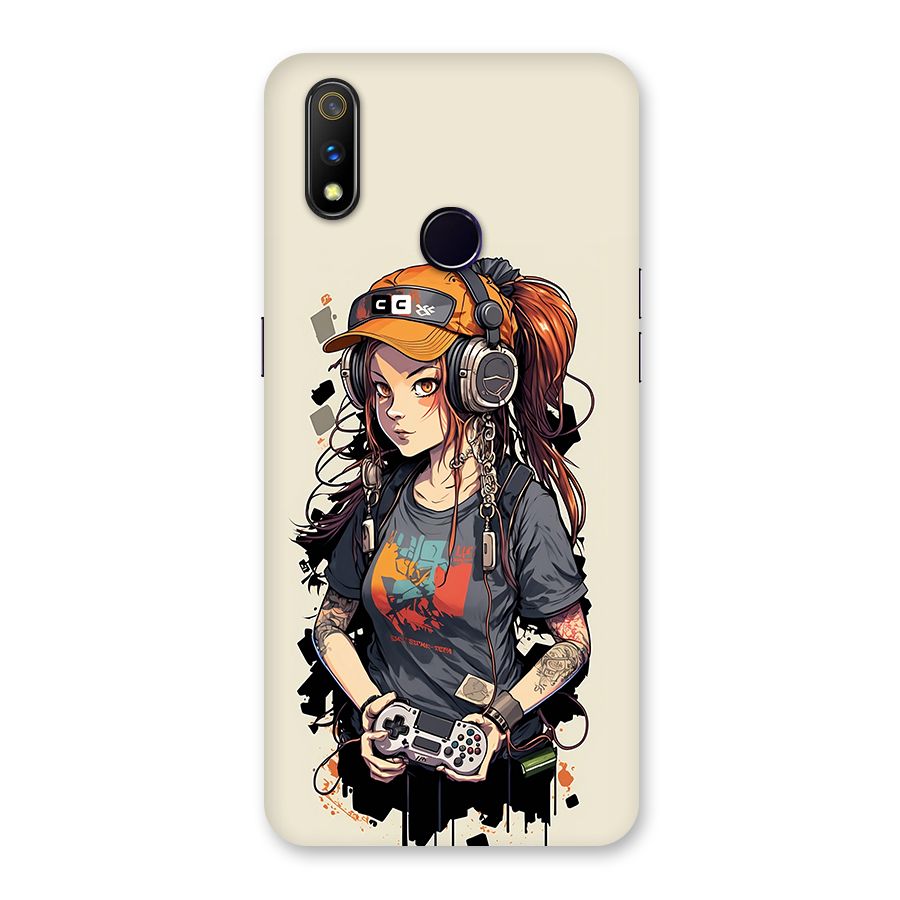 Cool Gamer Girl Back Case for Realme 3 Pro